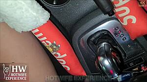 Gas station scandal hotwife friends take on the staff in front of cuckold