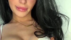 teen british exchange student enjoys solo fun time