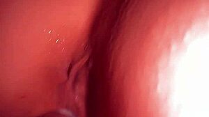 Doggy Style Close Up Pussy Drinks Cum Dripping Down Her Ass