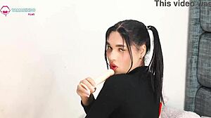 petite girl cries during first anal