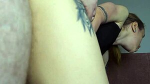 I interrupt her workout to fuck her tight asshole