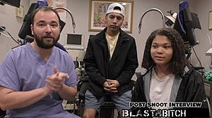 michelle anderson gets creampied by doctor while brother watches