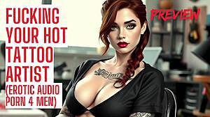 Fucking your tattoo artist - audio porn - preview