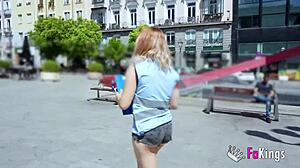 Fakings sexy survey dirty spanish babe teases and tests guys in madrid