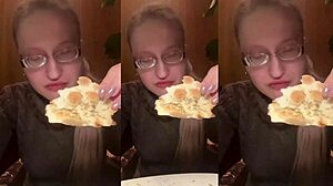 asmr dinner in restaurant with glasses