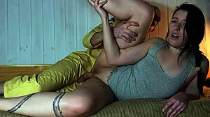 Man in uniform fucks young wife at work