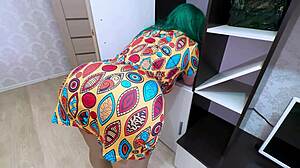Stepson caught mature beauty posing and gave her triple pleasure