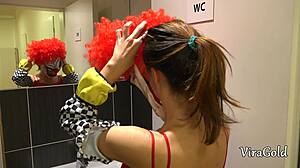 porno clown prank with pussy fucking and cumshot 🤡