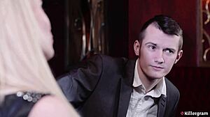 Killergram - lucky husband gets a private striptease by another woman while his wife carmel anderson watches
