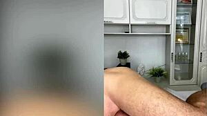 Close-up waxing of a big juicy penis
