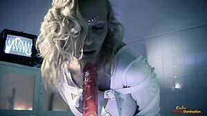 blonde watches crazy chick fuck two guys