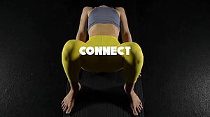 wow sensual yoga turns into semen retention with bent over ass focus