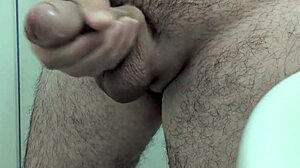 Jerking off at my neighbors bathroom