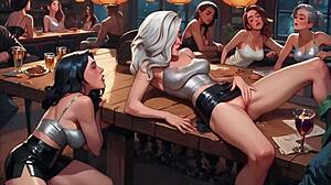Hornyvanstevie ai - cyberpunk bar orgy