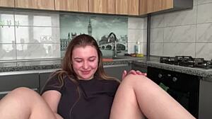 Jucielussie Morning Masturbating On The Kitchen