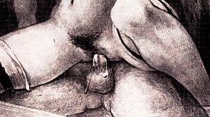 Vintage Erotic Art Collection On Display
