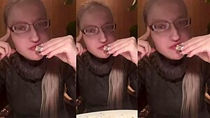 asmr dinner in restaurant with glasses