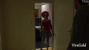 porno clown prank with pussy fucking and cumshot 🤡