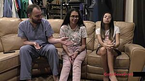 The Sisters 1st Gyno Exam - Angel Santana & Aria Nicole