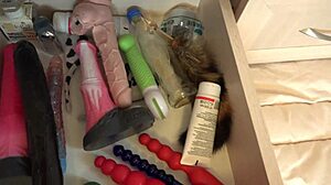 Anal Vaginal Penetration Milf With Big Tits Tries Different Sex Toys From Her Collection Amateur