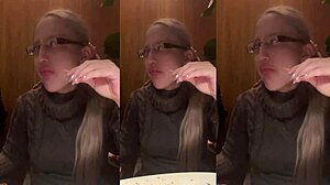 asmr dinner in restaurant with glasses