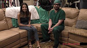 The Sisters 1st Gyno Exam - Angel Santana & Aria Nicole