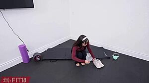 Fit18 Amber Summer casting tiniest girl with braces