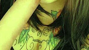lipstick marks and sloppy deepthroat on fat cock