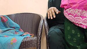 desi boy chats with his khala in the bedroom today