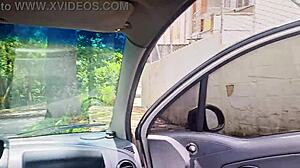 public car blowjob hotwife deisyyeraldine swallows stranger cum then flashes ass in medellin street