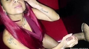 A cachorra da cremosa swallows cum from stranger at gloryhole