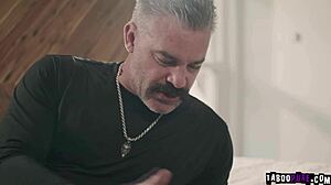 stepdad fucks sex doll then stepdaughter swaps herself in