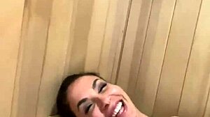 the famous pornstar malena gives a fantastic blowjob to christian clay who fucks her in the sauna