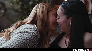 girls trip turns into transgender surprise - shelena grows futa cock from shemale ghost agatha vega