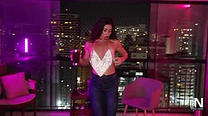 Wife dances in lingerie then fucks me like an animal