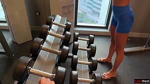 fitness instructor explains how to avoid sports injuries and fuck properly