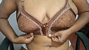 Hot teacher in bathroom after work