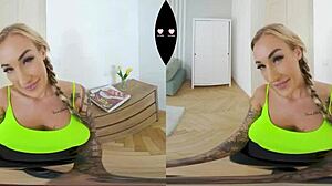 pizza girl blows delivery boy in vr