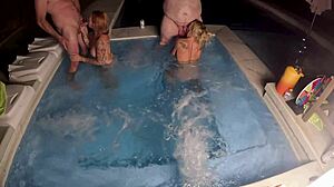 hot tub orgy with deliah grace and lola maverick wca productions