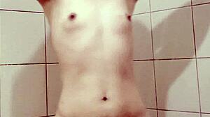 petite pinay filipina teen fingers hairy pussy in shower