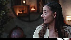 girls trip turns into transgender surprise - shelena grows futa cock from shemale ghost agatha vega