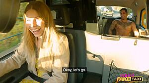 FEMALE FAKE TAXI - cheeky scottish girl samantha joiner hot sex with big dick latino hunk