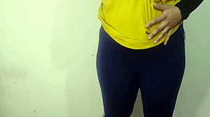 paki stepsister shows big natural tits in bedroom