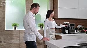 Sex crazed alyssa bounty tempts colleagues into interracial dp threesome gp3003
