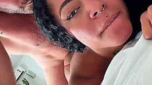 Brunette latina rough doggy with daddy