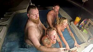 hot tub orgy with deliah grace and lola maverick wca productions