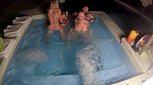 hot tub orgy with deliah grace and lola maverick wca productions