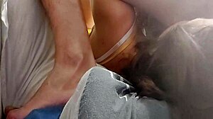 Amoul solo - rush one shot - clothed rose satin panty white slut fuck spandex pants doggystyle pov dirty french talk licking ass hole