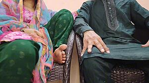 desi boy chats with his khala in the bedroom today