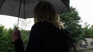 milf blonde fingered and fucked hard